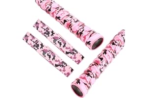 runrayay 2 Grips Baseball Bat Grips, 0.8MM Camouflage Bat Grip Tape for Baseball, Replacement for Old Baseball/Tennis/Badminton Racquet Grip - Pink
