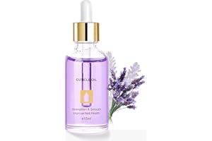 MrCuvaryas Olio per unghie, per la cura delle unghie, per unghie e cuticole, SPA, cosmetico naturale, manicure, nail design, olio rinforzante unghie con oli biologici e vitamina E, 15 ml (lavanda)