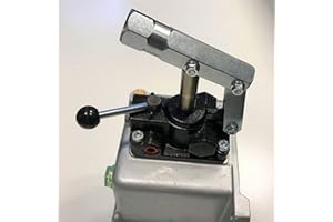Uzman-Versand 45ccm Hydraulik Handpumpe mit 1 liter Hydrauliktank doppeltwirkend + Handhebel, Hydraulikpumpe Hydraulische Hand-Pumpe Hydraulikhandpumpe hydrauliköl