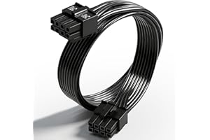 COMeap CPU 8 Pin Male to CPU 8 Pin (4+4 Detachable) Male EPS-12V Motherboard Power Adapter Cable for Corsair Modular Power Supply 25-inch(63cm)