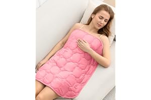 COTTONBLUE Gewichtsdecke, 3,2 kg für Erwachsene, luxuriöse Kristallsamt-gewichtete Schoßdecke für Entspannung, Faulenzen, Schlafen und Reisen, maschinenwaschbar, Rosa, 73,7 x 61 cm