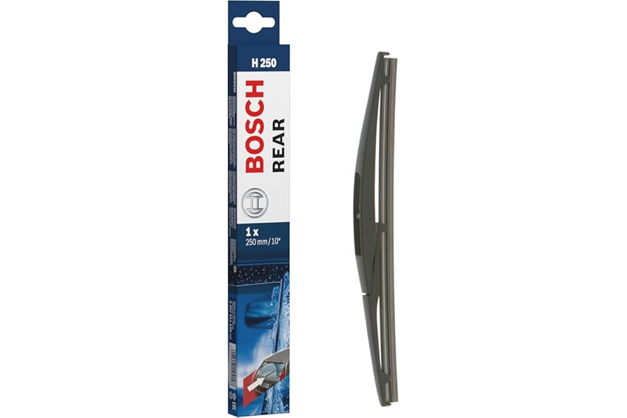 Bosch Rear Wiper H 250 - Excellent Cleaning Performance - Replacement Blade for Back Windscreen - 1 Blade, 250mm