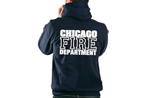 feuer1 Sweat à capuche bleu marine Chicago Fire Department