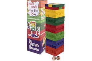 AQUAMARINE GAMES Aquamarine Giochi - colori Torre XL, gioco di abilità (Compudid CPES03)