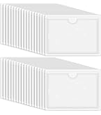 ORGATEX Etikettenhalter Selbstklebend - 10 Stück DIN A6 Transparent Für Regalbeschriftung