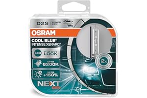 ‎OSRAM OSRAM Xenarc Cool Blue Intense D2S, +150 Prozent Mehr Helligkeit, Bis Zu 6.200 K, Xenon-Scheinwerferlampe, Led Look, White - Duo Box (2 Lampen)