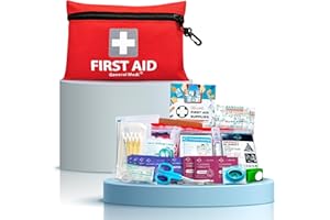 ‎GENERAL MEDI General Medi Erste Hilfe Set - 92-teiliges Premium Erste-Hilfe-Set für Haus, Auto, Reise, Büro, Sport, Wandern, Camping, Rettung (Rot)