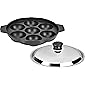 Tosaa Non stick 7 cavity appam patra with lid, 17 cm (200 grms )