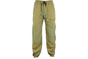 DIVCHI Beekeeping Suits Ventilated Three Layer Mesh With Leg High Zippers And Pockets| Protective Gear | Bee Keeping | Clothing | Trouser (Brown , 4XL)