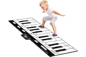 Click n' Play CNP0199 Keyboard Mat, Black/White, Jumbo