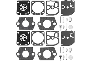 ECSiNG 2 set gräsklippare förgasare membran packning kompatibel med Stihl FS 120 200 250 300 350 450 400
