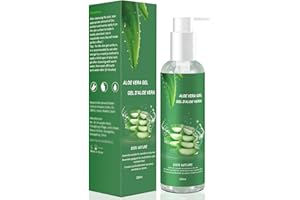 SIMAN CUSMAY Aloe Vera Gel 100% Pur für Gesicht, Haare und Körper, Natürliche, Beruhigende und Pflegende Feuchtigkeitscreme, After Sun Pflege, Ideal für Trockene, Beanspruchte Haut & Sonnenbrand, 250 ml