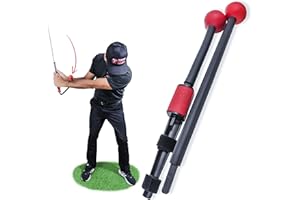 TOTAL GOLF TRAINER V2 Training Aid - Reinforces Short Game & Full Swing Takeaway, Club Path, Club Face, Lag, Impact, Release - Flexible Training Rods For Custom Settings That Can Shape Into Other Aids