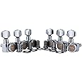 Guyker 6 In-line Guitar Locking Tuners – 1:18 Locking Tuning Key Pegs Tuners – Chrome