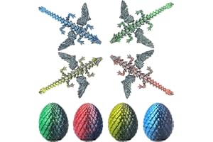 Olee Odee Drachen-Eier Set mit Mini-Drachen im Inneren 3D-gedrucktes Überraschungsspielzeug für Kinder Ostern Weihnachten Geburtstag Abschluss Schulanfang Adventskalender (Shadow Hatchling)