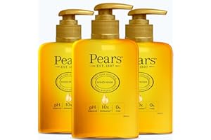Pears Pure & Gentle Moisturising Liquid Hand Wash - Enriched with Glycerin and Formulated with Natural Oils, 10x More Moisturiser* - Soap-free Cleanser Ideal for Men and Women | 250ml (3 Pack)