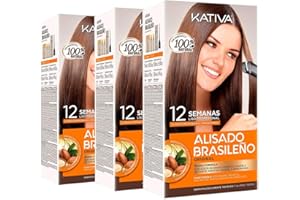 Kativa Keratin And Argan Oil Brazilian Straightening Kit Pack 3x150 ml