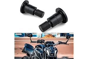 LOKLISUM Poignées de Guidon Embouts de Moto Aluminium Adaptateur de Rétroviseurs Moto Compatible avec MT07/MT09/MT10/MT01/MT125/XSR700/XSR900/TMAX/YZF-R125/FZ07/FZ09/FZ10/FZ1/FZ6/XJ6/XJR1300/XJR1200