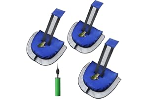 FABFLAME Tierrettende Fluchtrampe für Pools und Spas, Frosch und Tierschutz für den Pool, Tierausbruchsgerät für Kleintiere, die den Pool betreten, schwimmende Rampe Rettungen mit Inflator (2, dunkelblau), 2