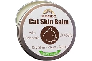OOMEO Cat Skin Balm - Moisturising, Unscented, Lick-safe - 100% natural - As good as any cream