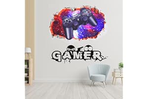 INNAL Adesivi murali 3d 2 Pezzi Giochi Adesivo Murale Accessori Camera da Letto Ragazzo Adesivi Murali per Casa,Adatto per La Decorazione Della Camera da Letto, La Decorazione Della Sala Giochi