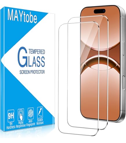 Slanku 3 stuks voor iPhone 17 schermbeschermer, 6,3 inch, 9H gehard