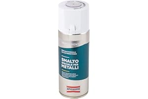 AREXONS Smalto Spray Trasparente per Metalli - 400 ml Vernice Universale, Acrilico Con Resine di Alta Qualità, Essiccazione Rapida, Bomboletta Spray, Uso Facile