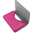 AI-DEE RFID Blocking Wallet - Minimalist Leather Business Credit Card Holder with Magnetic - Rose