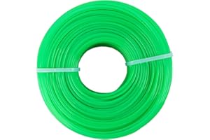 COEWUR 1 Rotolo Filo per Decespugliatore Filo Nylon 2mm x 100m Tondo Filo Tagliabordi Trimmer Line per Decespugliatore Giardino Prato Parco ed Esterno (Verde)