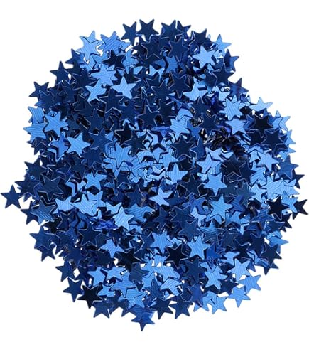 Confettis Étoiles Bleu Amscan - 14g - Feuille Métallisée - Pour Fêtes, Mariages, Anniversaires - 6
