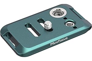 MINIFOCUS Schnellwechselplatte, 70 mm Universal-Kamera-Arca-Swiss-Platten mit breiter D-Edelstahlschraube/Arca-Swiss-Schwalbenschwanz für DSLR-Kamera-Stativ-Kugelkopf