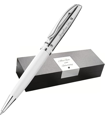 Pelikan Jazz Classic Kugelschreiber Mit Gravur – Im Warmgrau, Drehmechanik, Geschenkverpackung, Individuell Gestaltbar