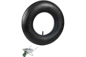 SOSALUK 4.80/4.00-8 - Tubo di ricambio per carriola, tubo in gomma con valvola angolare TR13, tubo interno per carriola, carriola scorrevole