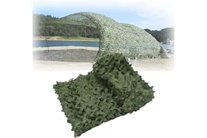 GASSNAKE Camouflage Netz Tarnnetz Jagd Camping Waldlandschaft Outdoor Garten Party Dekorationen (Green,2 * 3M)