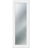 Specchio da parete lungo moderno Mirror Fantasy BANANA LEAVES BEIGE 52x152 cm con cornice stampata, specchiera per camera da letto, soggiorno, ingresso