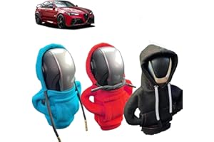 Lonnalee Schalthebel Hoodie, 3 Stück Schaltknauf Abdeckung,Schaltknauf überzug Schaltknauf Hoodie Abdeckung Car Shifter Hoodie für Auto Schalthebel Dekoration Schwarz Grau