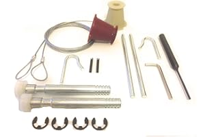 BINOA Spares To Suit Henderson - Completo kit de reparación cables y rodillos (tuercas) para puerta de garaje