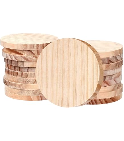 5Pcs Half Circle Cutouts Unfinished Wooden Sheets Blank Cutout Slices Half Round Wooden Plate For Crafts Wood Signs Unfinished Wood Door Hangers