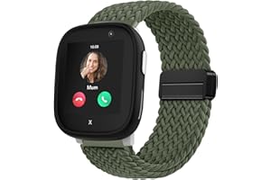 OUTPUTBT Magnetisch Armbänder 20mm für Xplora X6 Play/X 6/X6 Pro/XPLORA XMOVE/Sloth cloud H97/Anio 5/Anio 6/Gizmo/Gabb Watch 3/2/1 Armband Kinder Nylon Baumwolle Geflecht für Mädchen Jungen