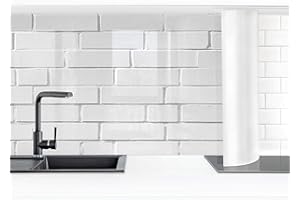 BILDERWELTEN Rivestimento cucina - Muro in pietre bianche 50 x 150 cm Smart