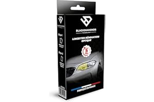 BlackDiamonds - Kit de Rénovation des Optiques et des Phares - Fabricant Français Notre Formule Exclusive Permet en 5 Minutes de Retrouver l’ECLAT du Neuf - 3 Lingettes