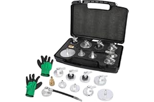 PARAOUTIL 10 Pièces Adaptateur Purge Frein Voiture Kit Adaptateur Purge Frein, Aluminium Adaptateurs Purgeur Liquide Frein pour la Purge du Maître-Cylindre de Frein dans Les Véhicules Automobiles