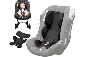 CoiiJoii Thicken Infant Car Seat Insert for Doona, Graco, Chicco, Evenflo, Safety 1st, Soft & Breathable Mesh Fabric, Head and Body Support Cushion for Car Seat.
