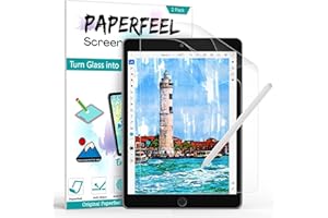 PAPERFEEL [2 Stück] Schutzfolie für iPad 9. /8. /7. Generation (10,2 Zoll, 2021/2020 /2019 Modell), Matte Papier Displayschutzfolie zum Zeichnen, Schreiben - Blendfreiem, Anti Fingerabdruck