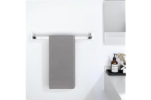 Mooche ChromeTowel Rail Wall Mounted, 40CM Hand Towel Holder, SUS305 Stainless Steel Single Towel Bar for Bathroom Kitchen Home