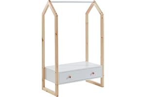 BAÏTA Perchero Tiny, Blanco, L80cm