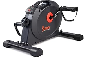 SUNNY HEALTH AND FITNESS Sunny Health & Fitness Mini Exercise Bike, Under Desk Dual Function Arm & Leg Seated Pedal Exerciser for Senior Workout, Desk Cycle Cardio Training at Home, Optional Free SunnyFit App Connected