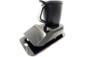 MANSCHIN-LASERDESIGN Premium Gleitbrett für Thermomix - TM7 - Hochwertiger Gleiter aus Premium Acrylglas - MADE IN GERMANY - wackelfreies verschieben ohne Mühe! (Schwarz Hochglanz)