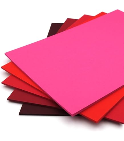 Deep Red A4 Craft Card 160gsm - 100 Sheets Smooth Colored Cardstock For Hobby & Printing