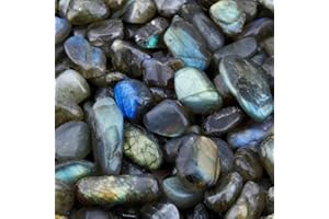 mookaitedecor 450 Gramm Natur Mini Edelsteine Trommelsteine für Deko, Lade Steine Dekorative Steine für Gartendeko